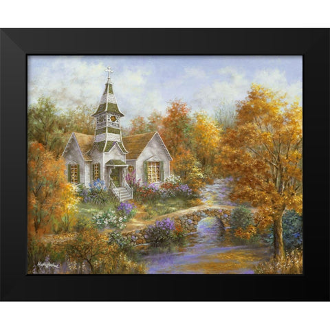 Autumn Worship Black Modern Wood Framed Art Print by Boehme, Nicky