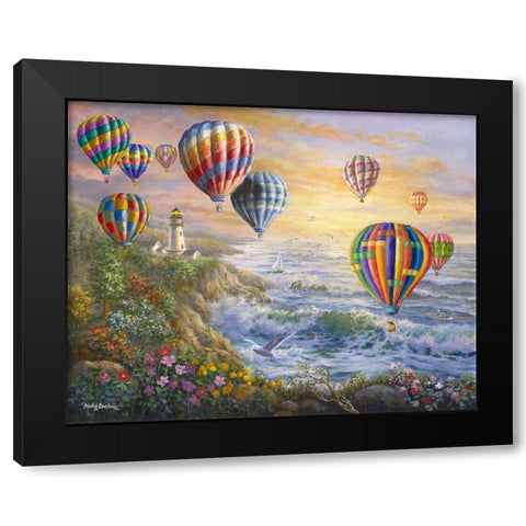 Summer Glow Black Modern Wood Framed Art Print with Double Matting by Boehme, Nicky