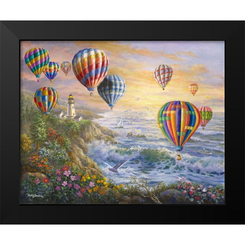 Summer Glow Black Modern Wood Framed Art Print by Boehme, Nicky