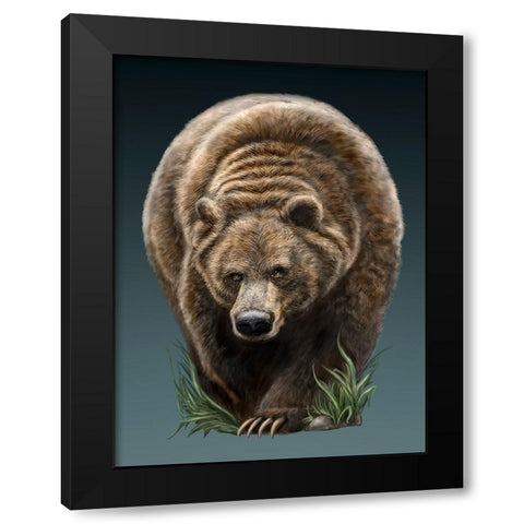 Big Boy Black Modern Wood Framed Art Print with Double Matting by LaMontagne, Patrick