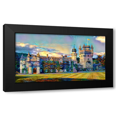 Aberdeenshire Scotland Balmoral Castle Black Modern Wood Framed Art Print with Double Matting by Gavidia, Pedro
