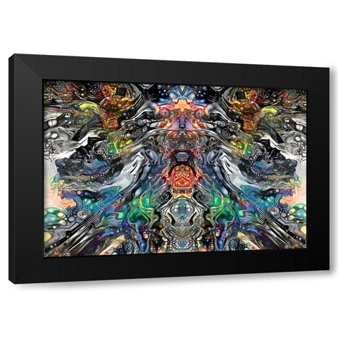 At the Bottom of the Cenote Black Modern Wood Framed Art Print with Double Matting by Gavidia, Pedro