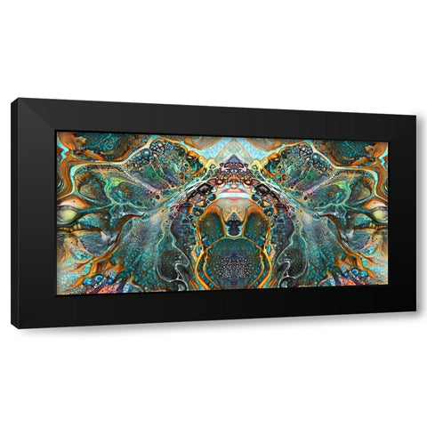 Emerald Bridge Black Modern Wood Framed Art Print by Gavidia, Pedro