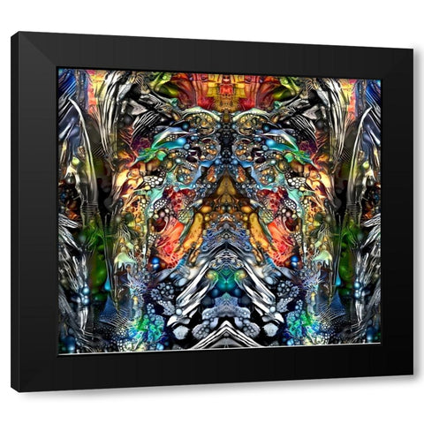 Emerging Black Modern Wood Framed Art Print by Gavidia, Pedro