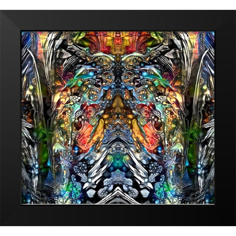 Emerging Black Modern Wood Framed Art Print by Gavidia, Pedro