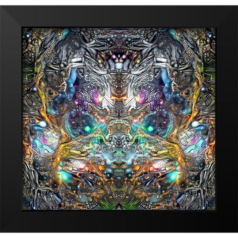 Existence Black Modern Wood Framed Art Print by Gavidia, Pedro