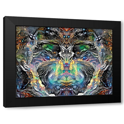 Fetish Black Modern Wood Framed Art Print with Double Matting by Gavidia, Pedro