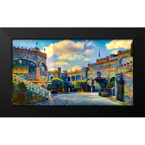 Guanajuato Mexico Castillo de Santa Cecilia interior Black Modern Wood Framed Art Print by Gavidia, Pedro