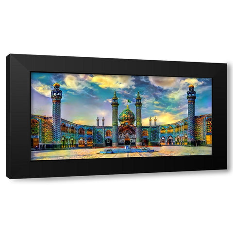 Isfahan Iran Hilal Ibn Ali Mausoleum Black Modern Wood Framed Art Print with Double Matting by Gavidia, Pedro