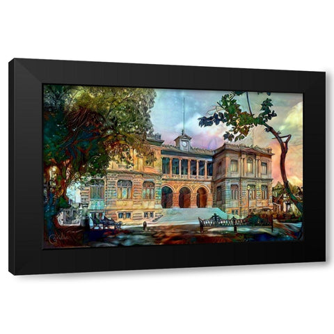 Mexico City Museum of Geology Black Modern Wood Framed Art Print by Gavidia, Pedro