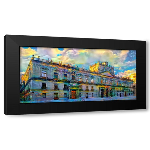 Mexico City Palace of Mines Black Modern Wood Framed Art Print by Gavidia, Pedro