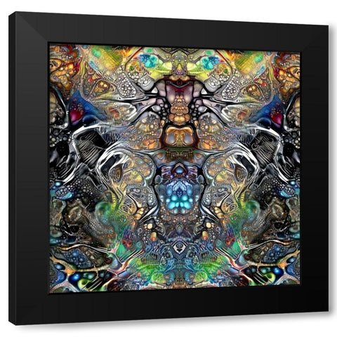 Mutation Black Modern Wood Framed Art Print with Double Matting by Gavidia, Pedro