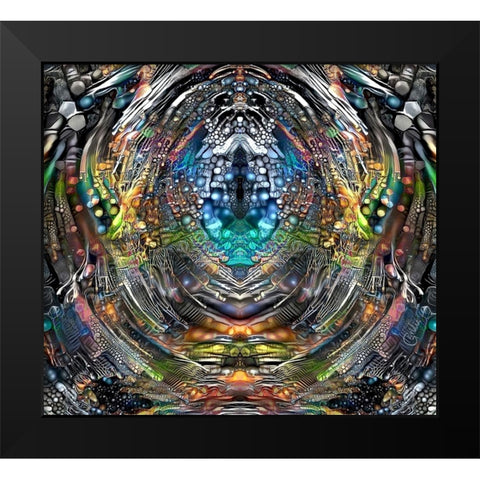 Portal Black Modern Wood Framed Art Print by Gavidia, Pedro