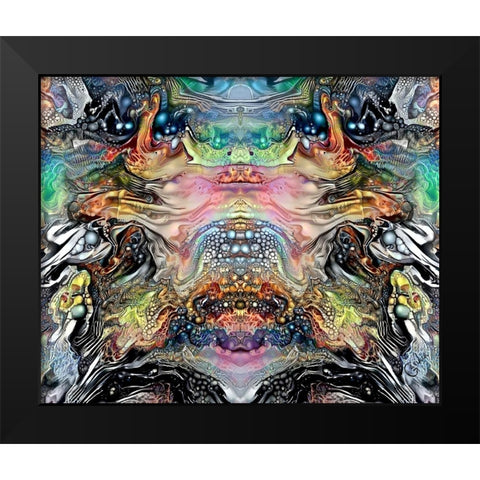 The Minotaurs Lament Black Modern Wood Framed Art Print by Gavidia, Pedro