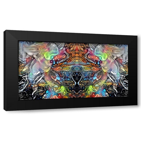 Transcend Black Modern Wood Framed Art Print by Gavidia, Pedro