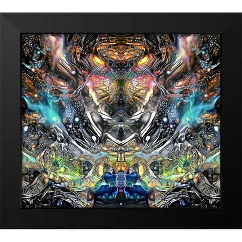 Wild Black Modern Wood Framed Art Print by Gavidia, Pedro