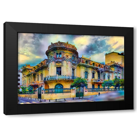Madrid Spain Longoria Palace Black Modern Wood Framed Art Print by Gavidia, Pedro