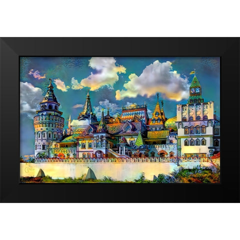Moscow Russia Izmailovsky Market Black Modern Wood Framed Art Print by Gavidia, Pedro