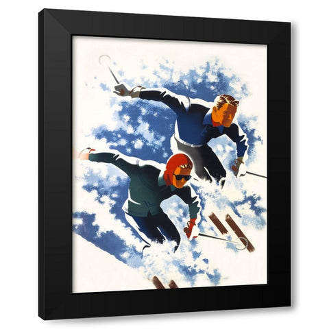 Jantzen by Binder Black Modern Wood Framed Art Print by Print Collection