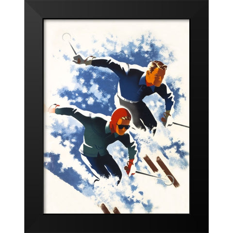 Jantzen by Binder Black Modern Wood Framed Art Print by Print Collection