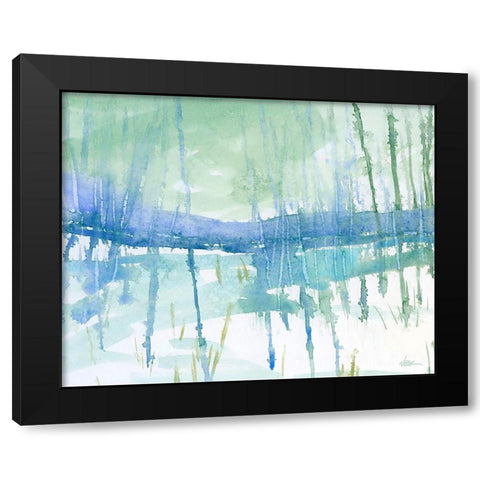 First Snow Black Modern Wood Framed Art Print with Double Matting by Randy Noble Fine Art