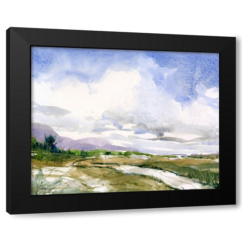 Sand Path Black Modern Wood Framed Art Print by Randy Noble Fine Art