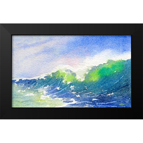 Curl Black Modern Wood Framed Art Print by Randy Noble Fine Art