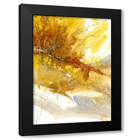 Morning Black Modern Wood Framed Art Print with Double Matting by Randy Noble Fine Art