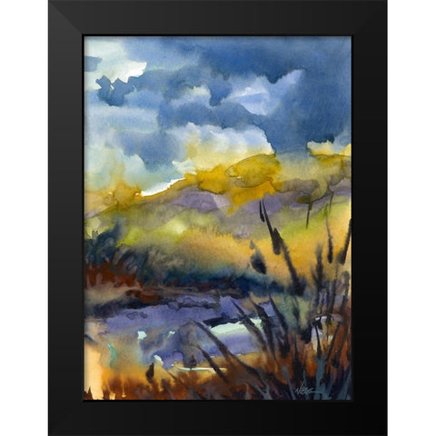 Spring Foothills Black Modern Wood Framed Art Print by Randy Noble Fine Art