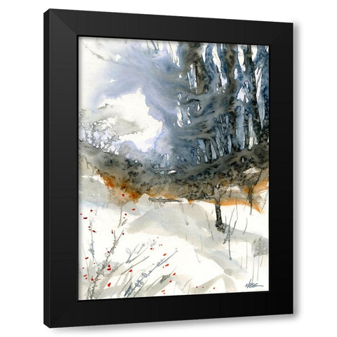 Taylor Ridge Black Modern Wood Framed Art Print with Double Matting by Randy Noble Fine Art