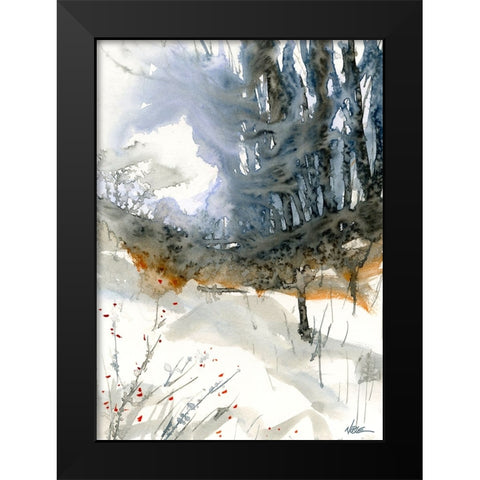 Taylor Ridge Black Modern Wood Framed Art Print by Randy Noble Fine Art