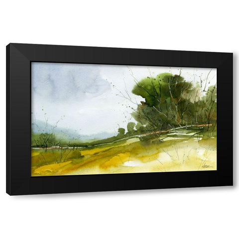 Walkers Valley Black Modern Wood Framed Art Print with Double Matting by Randy Noble Fine Art
