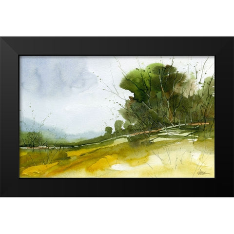 Walkers Valley Black Modern Wood Framed Art Print by Randy Noble Fine Art
