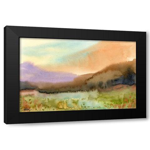 Wild Feilds Black Modern Wood Framed Art Print by Randy Noble Fine Art
