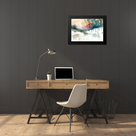 Ski Country Black Modern Wood Framed Art Print by Randy Noble Fine Art
