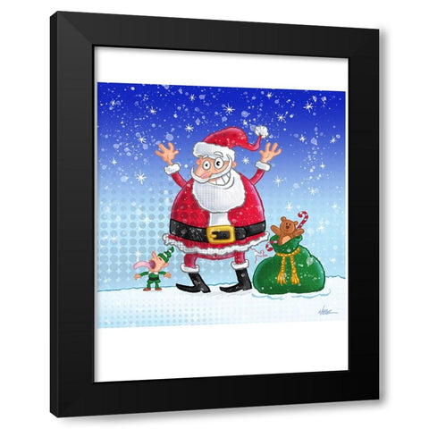 Gift Giver Black Modern Wood Framed Art Print with Double Matting by Randy Noble Fine Art