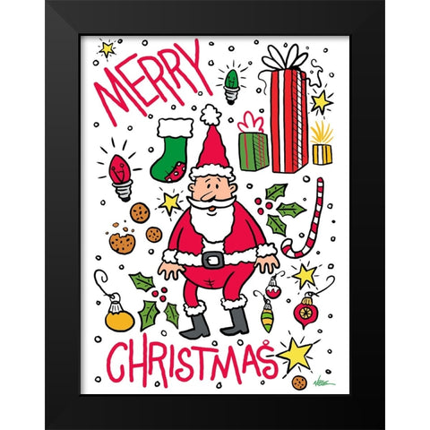 Holiday Joys Black Modern Wood Framed Art Print by Randy Noble Fine Art