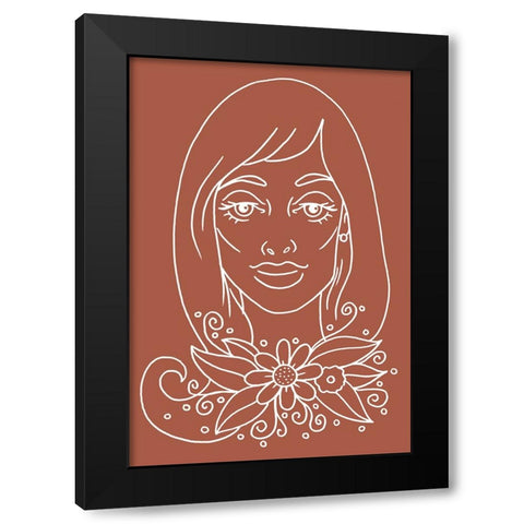 Outline 4 Black Modern Wood Framed Art Print by Randy Noble Fine Art