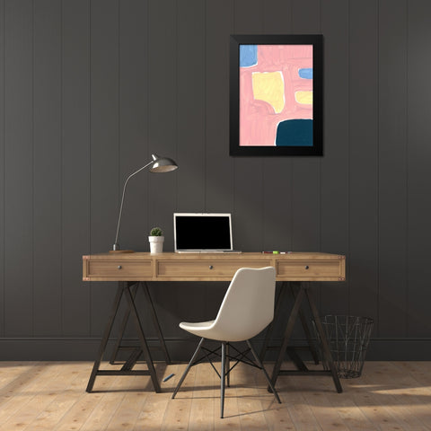 Pastel Palette 2 Black Modern Wood Framed Art Print by Randy Noble Fine Art