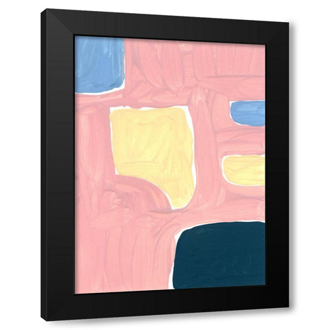 Pastel Palette 2 Black Modern Wood Framed Art Print by Randy Noble Fine Art