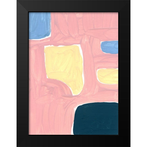 Pastel Palette 2 Black Modern Wood Framed Art Print by Randy Noble Fine Art