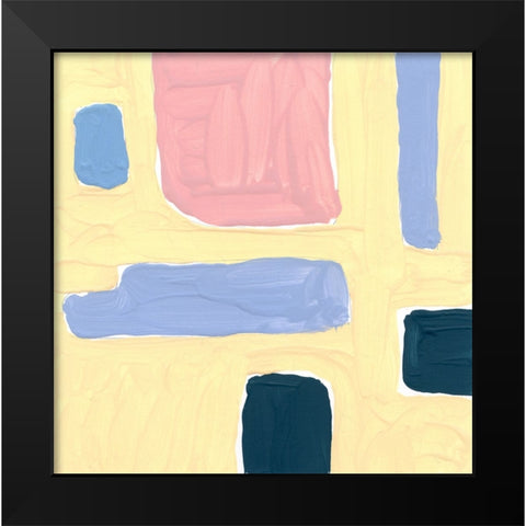 Pastel Palette 3 Black Modern Wood Framed Art Print by Randy Noble Fine Art