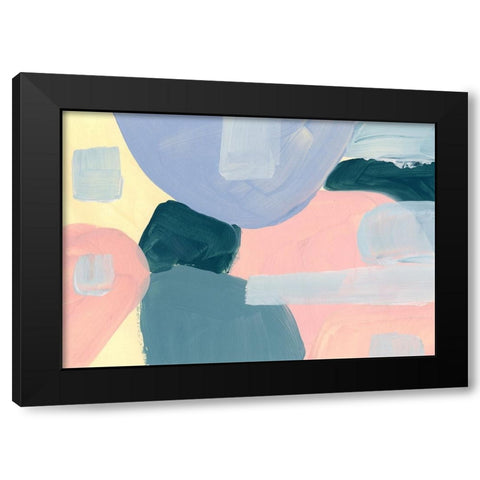 Pastel Palette 4 Black Modern Wood Framed Art Print by Randy Noble Fine Art
