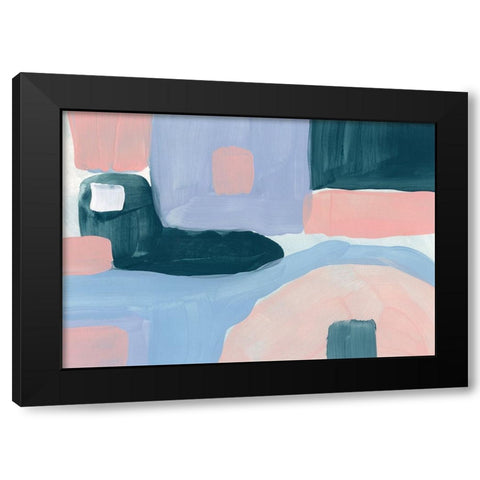 Pastel Palette 5 Black Modern Wood Framed Art Print with Double Matting by Randy Noble Fine Art
