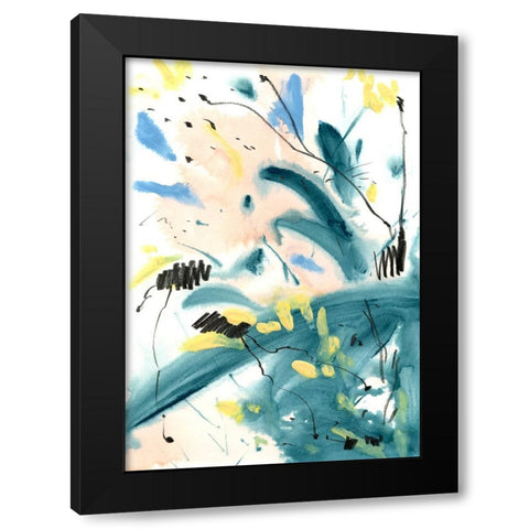 Pastel Palette 6 Black Modern Wood Framed Art Print with Double Matting by Randy Noble Fine Art