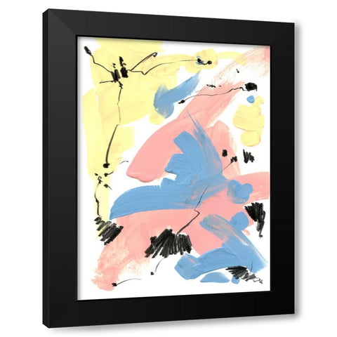 Pastel Palette 7 Black Modern Wood Framed Art Print by Randy Noble Fine Art