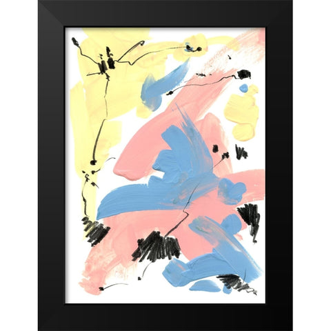 Pastel Palette 7 Black Modern Wood Framed Art Print by Randy Noble Fine Art