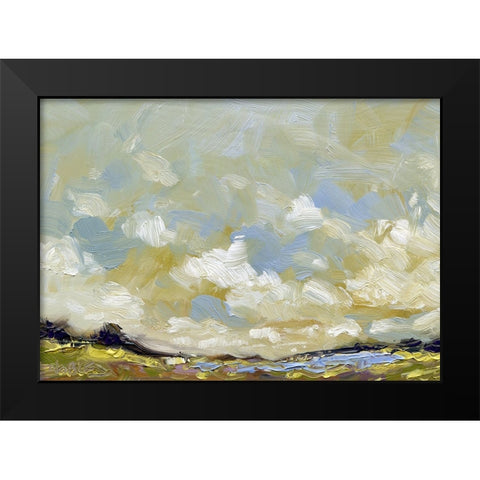 Summer Lake Black Modern Wood Framed Art Print by Randy Noble Fine Art