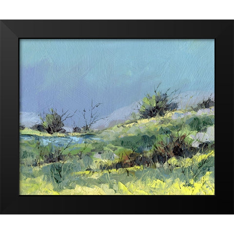 Lee Pond Black Modern Wood Framed Art Print by Randy Noble Fine Art