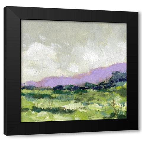 Purple Ridge Black Modern Wood Framed Art Print with Double Matting by Randy Noble Fine Art